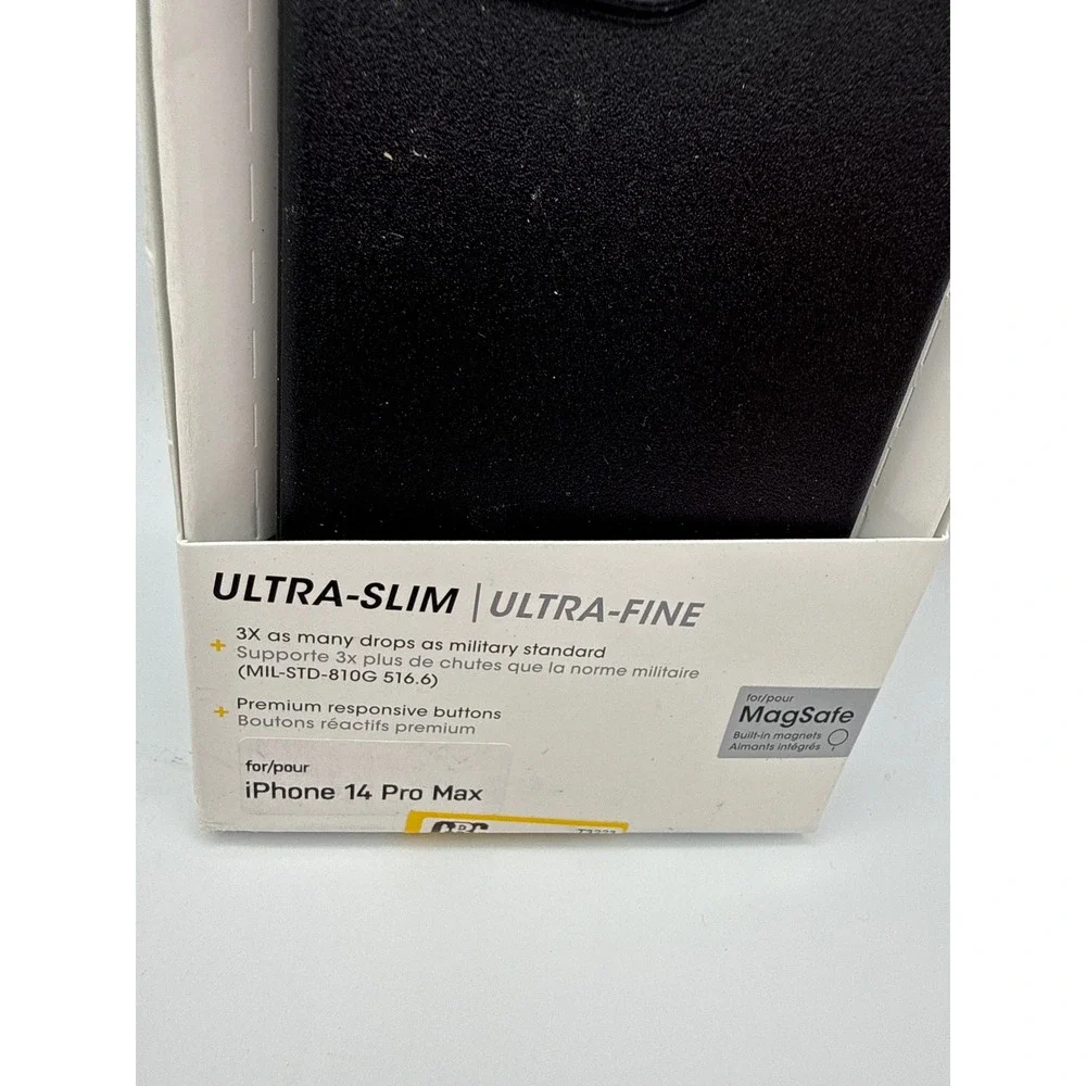 OtterBox Symmetry Case iPhone 14 Pro Max Black Excellent MagSafe Ultra-Slim